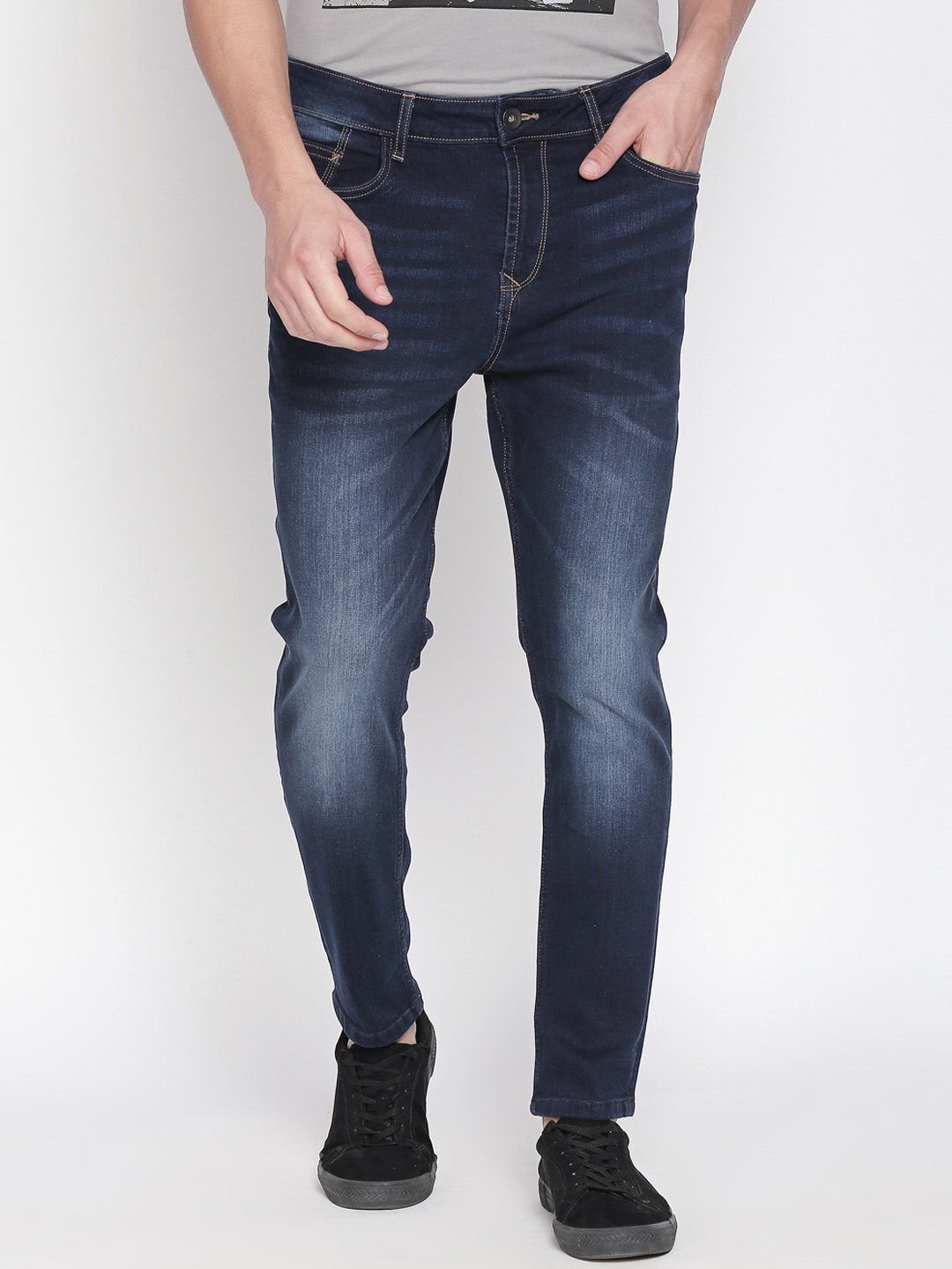 

SF JEANS by Pantaloons Men Blue Slim Fit Mid-Rise Clean Look Stretchable Jeans