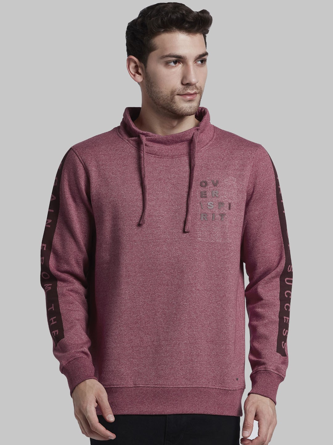 

Parx Men Red Printed Sweatshirt