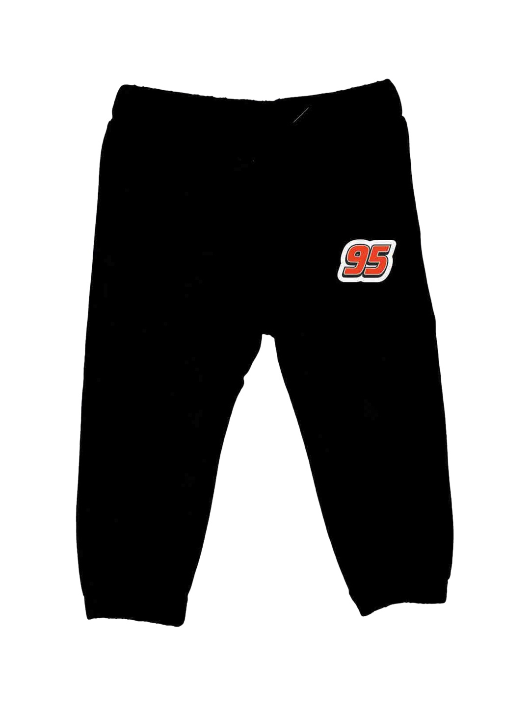 YK Disney Boys Black Solid Slim-Fit Joggers