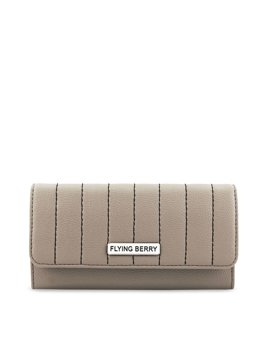 

FLYING BERRY Taupe Solid Purse Clutch