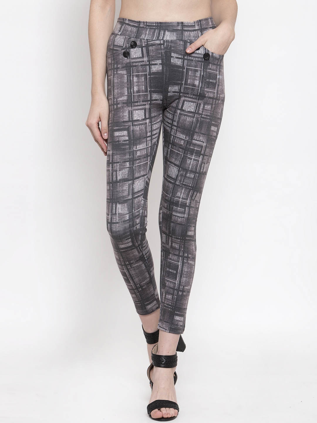 

armure Women Grey Printed Jeggings