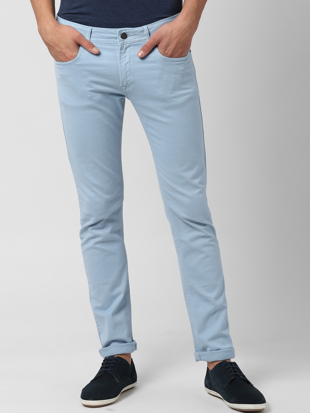 

Peter England Casuals Men Blue Slim Fit Mid-Rise Clean Look Stretchable Jeans