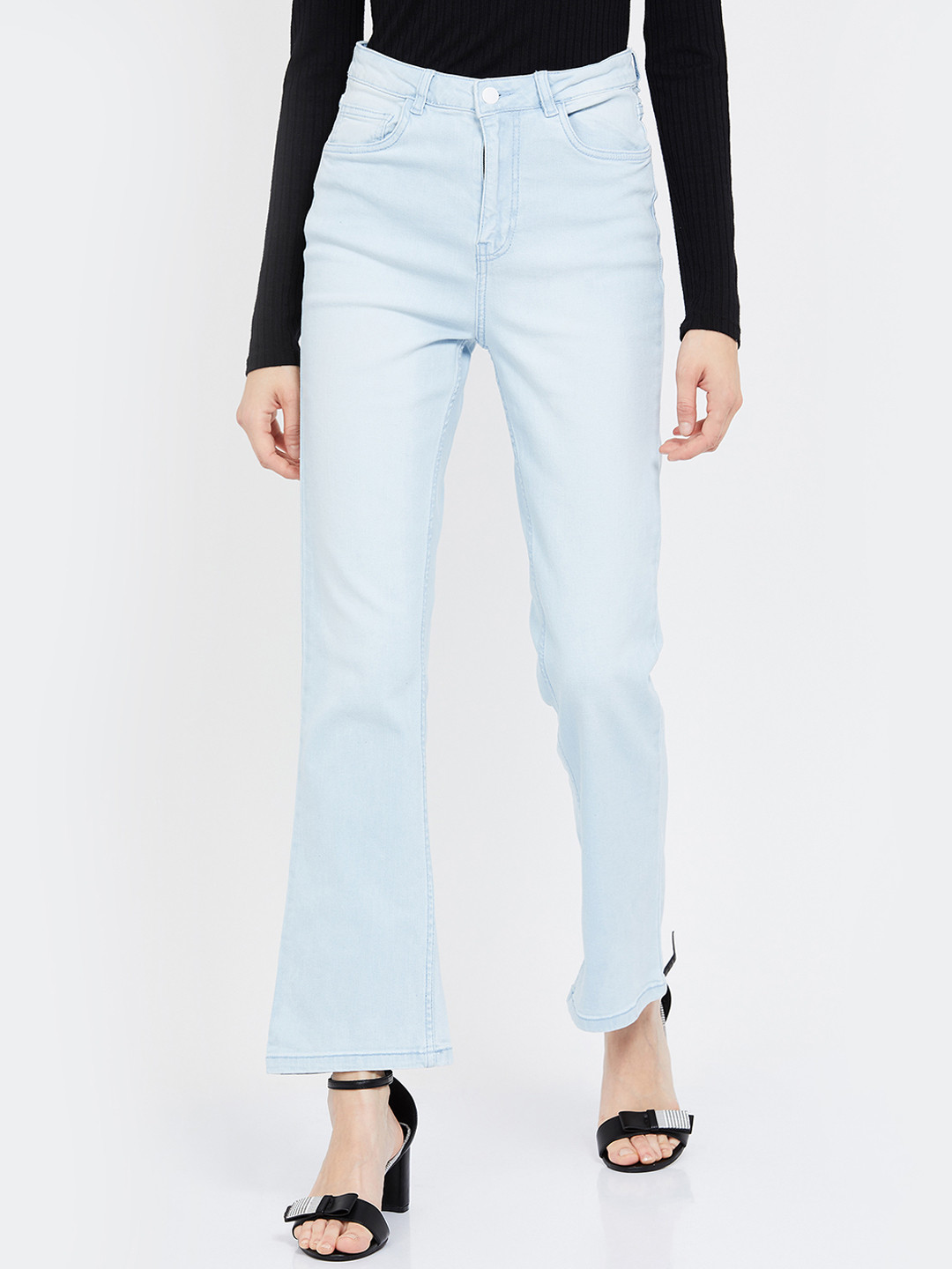 

Fame Forever by Lifestyle Women Blue Bootcut Mid-Rise Clean Look Jeans