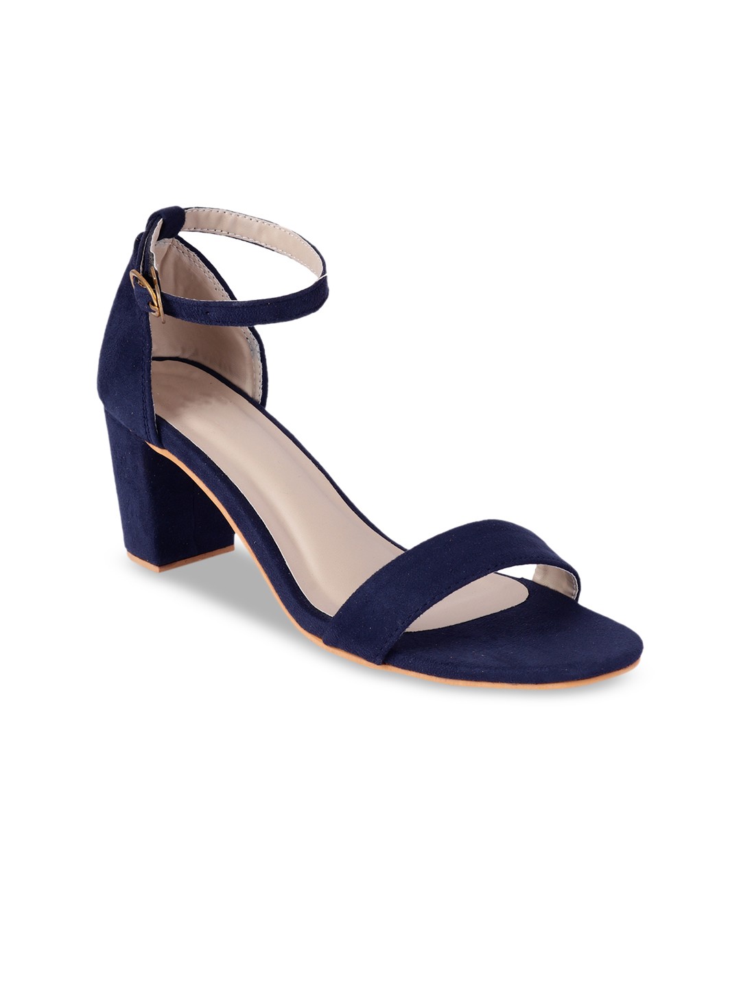 

WOMENS BERRY Women Navy Blue Solid Sandals