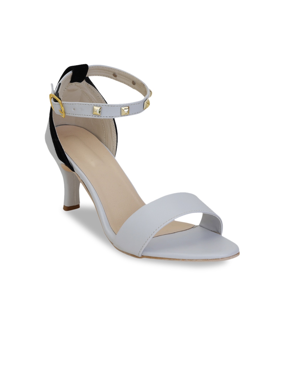 

WOMENS BERRY Women Grey Embellished Kitten Heels