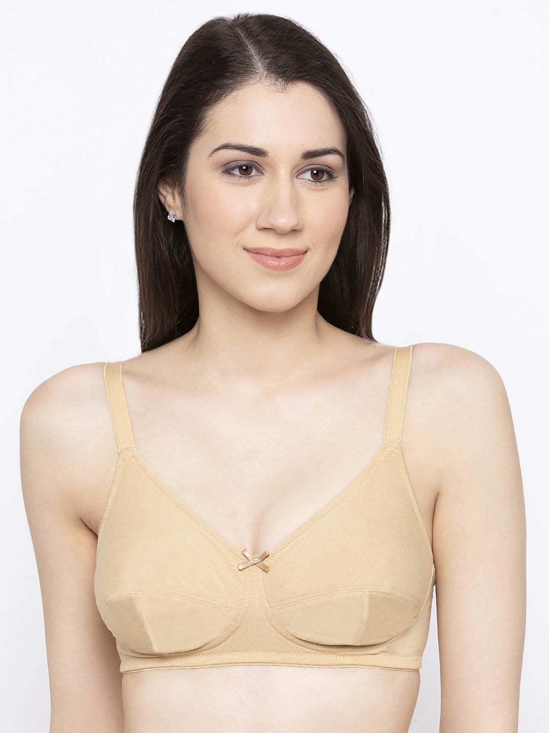 

Candyskin Nude-Coloured Solid Non-Wired Non Padded Sustainable Everyday Bra CSOL-05