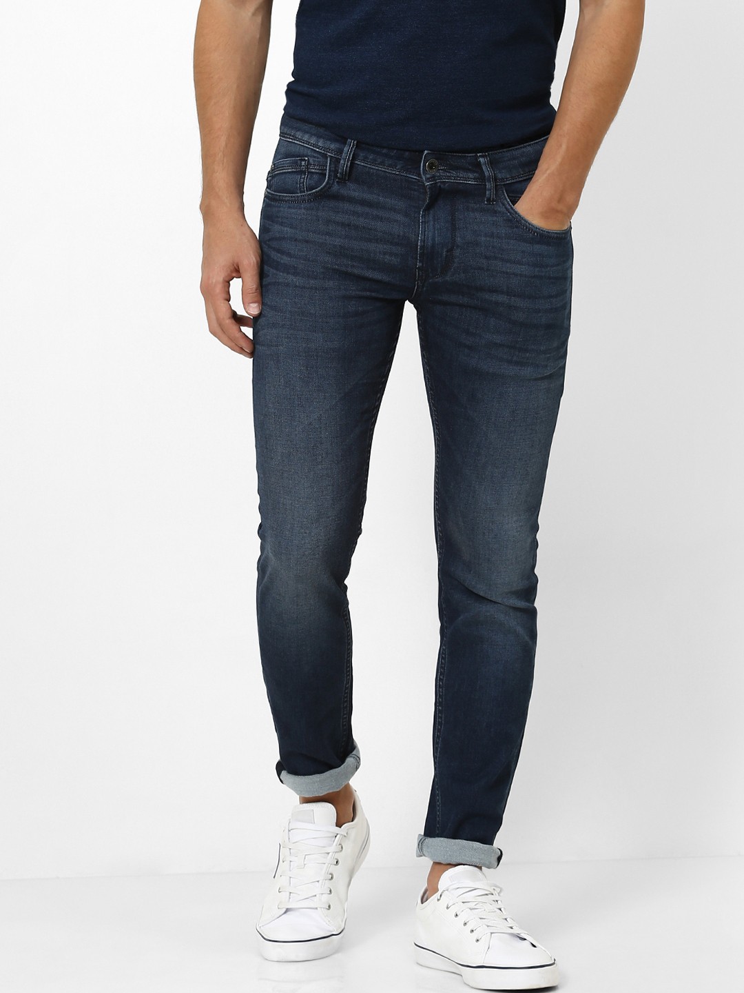 

Celio Men Blue Skinny Fit Mid-Rise Clean Look Stretchable Jeans