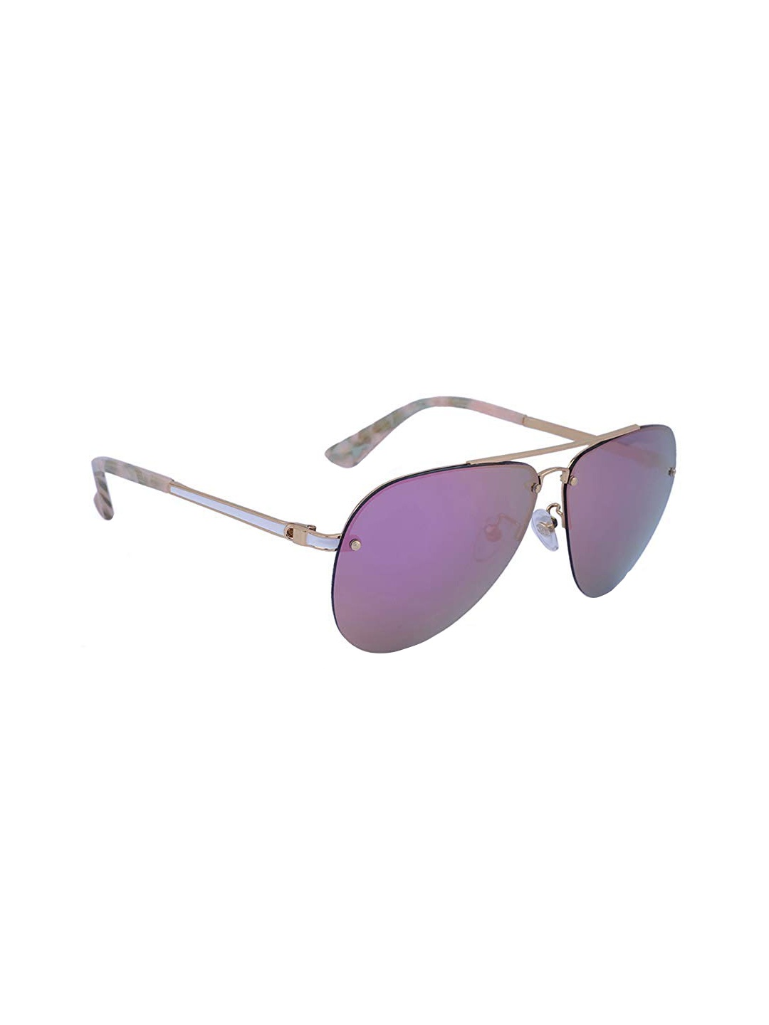 

MARC LOUIS Unisex Polarised & UV Protected Aviator Sunglasses ML METALLIC-28, Purple