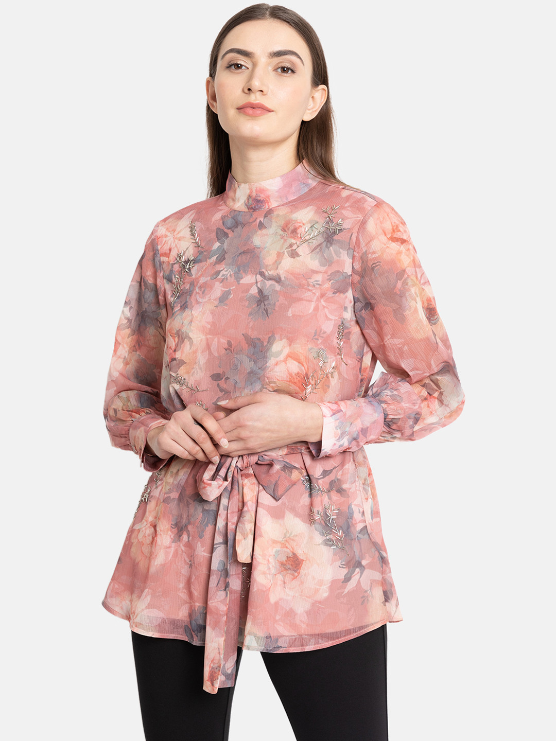 

Kazo Women Pink Printed Top