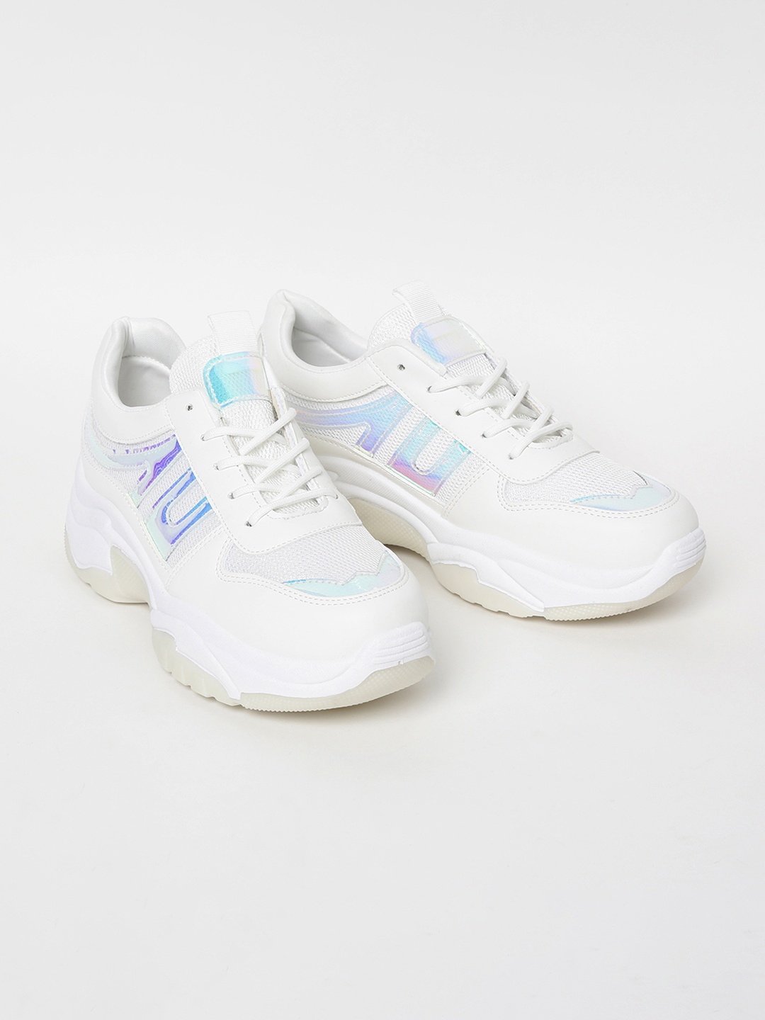 

Ginger by Lifestyle Women White Sneakers