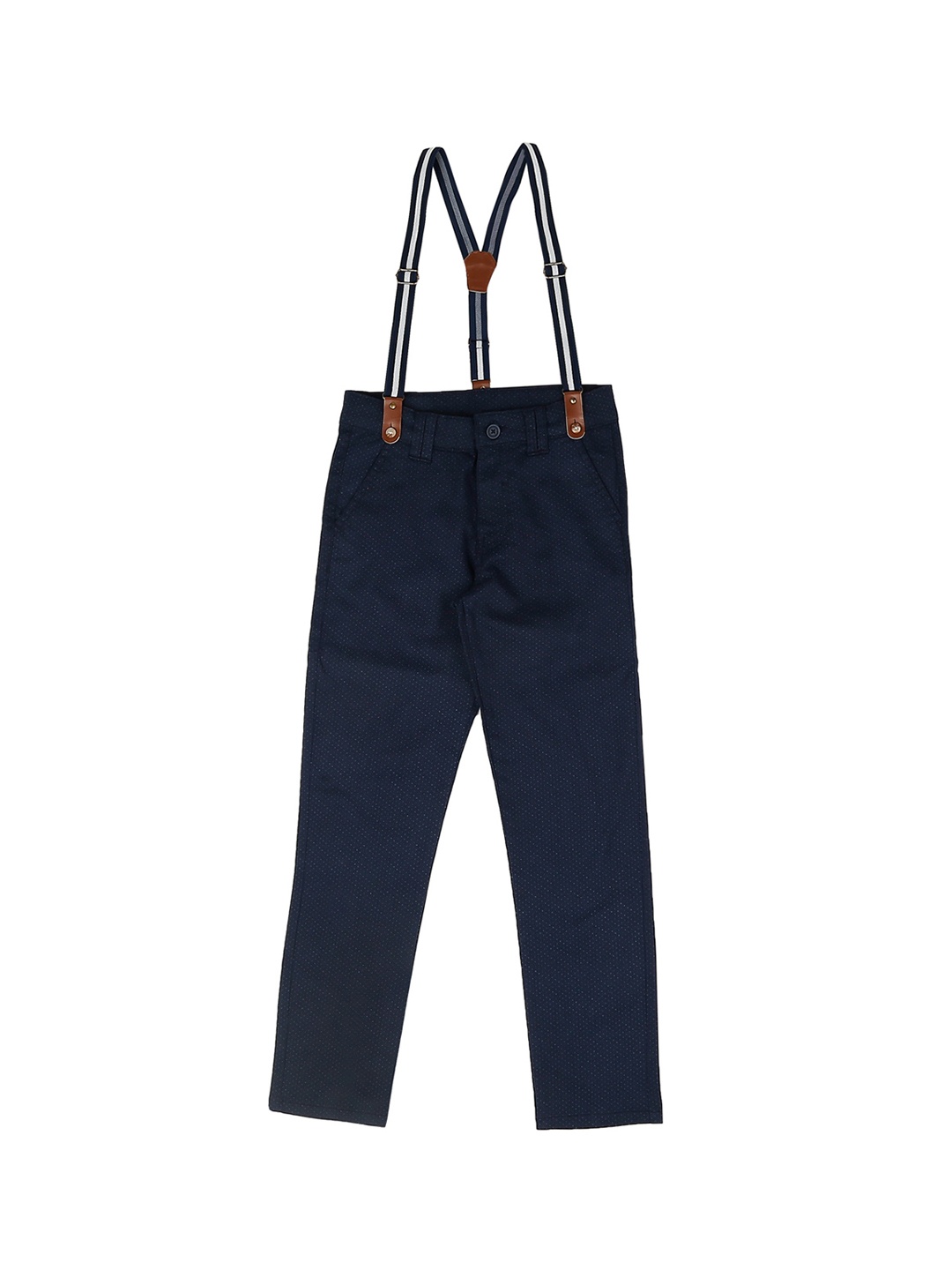 

Pantaloons Junior Boys Navy Blue Regular Fit Printed Regular Trousers
