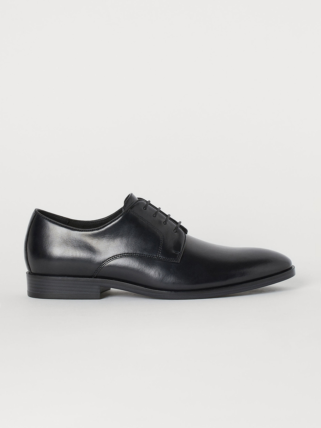 

H&M Men Black Solid Formal Derby Shoes