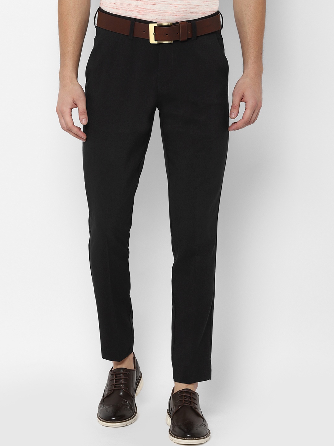 

Allen Solly Sport Men Black Slim Fit Solid Regular Trousers