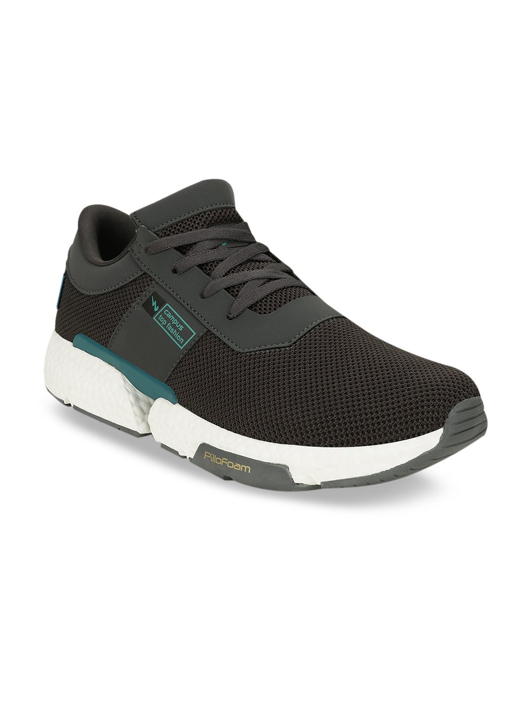 

Campus Men Black Mesh Running Shoes