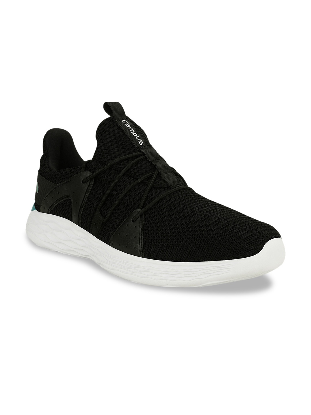 

Campus Men Black Mesh Running Shoes