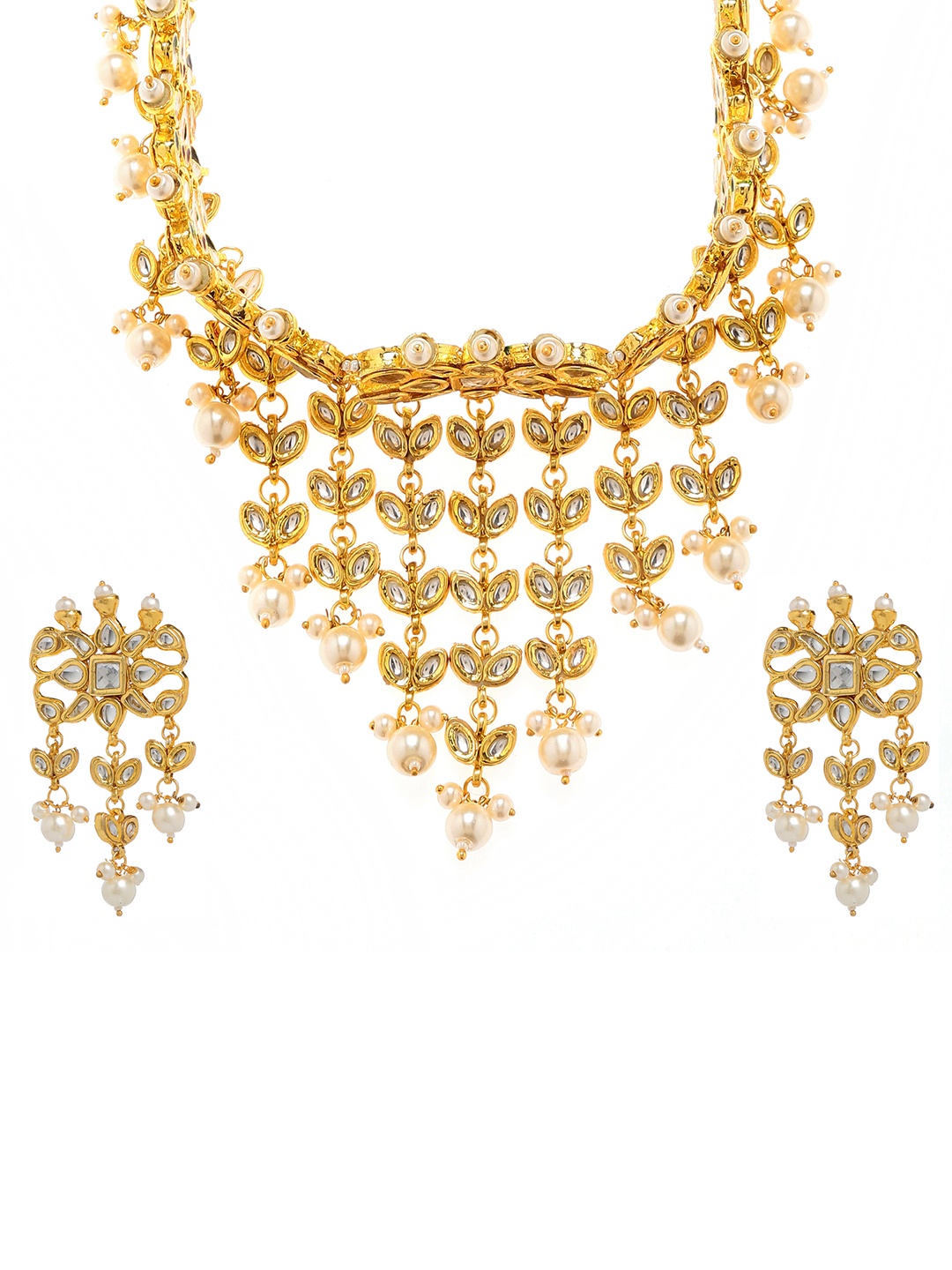 

Bamboo Tree Jewels Handcrafted Jewellery Set, Gold