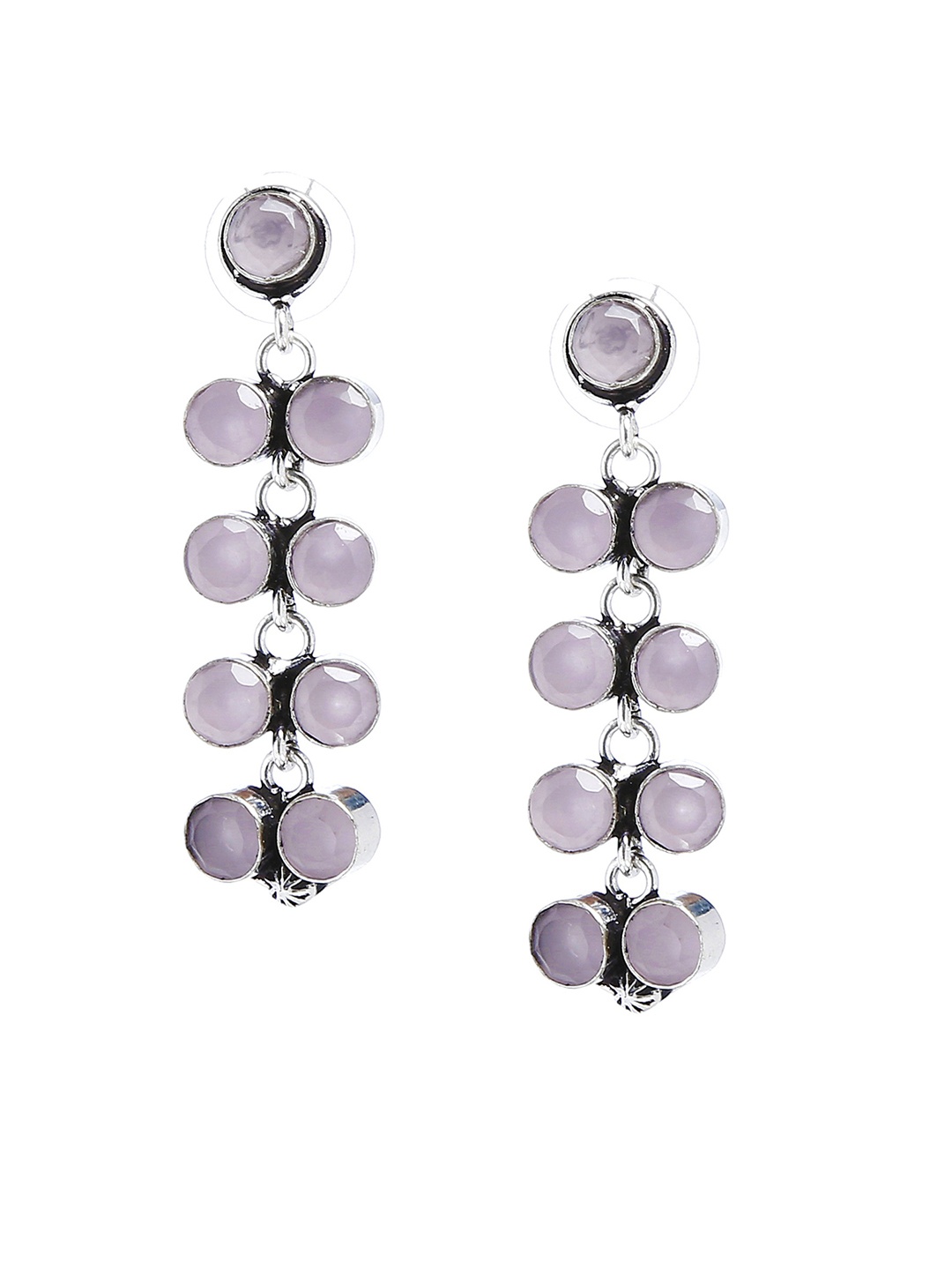Bamboo Tree Jewels Pink Handcrafted Contemporary Drop Earrings