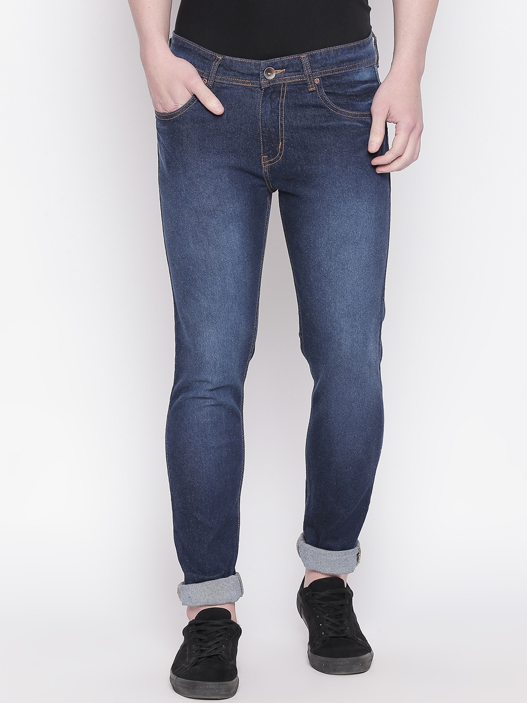 

High Star Men Blue Slim Fit Mid-Rise Clean Look Stretchable Jeans