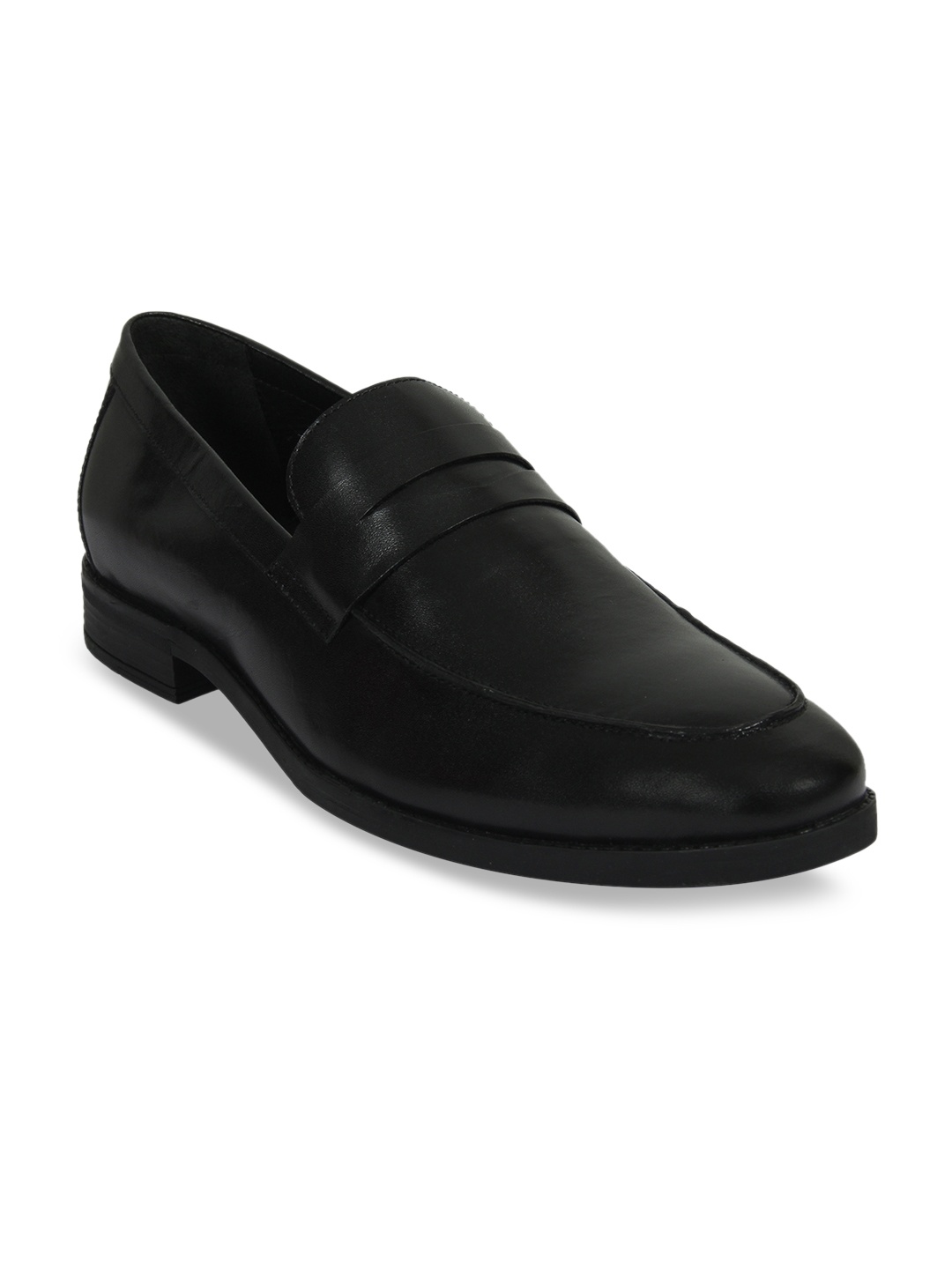 

Aditi Wasan Men Brown Leather Slip-on Shoes, Black