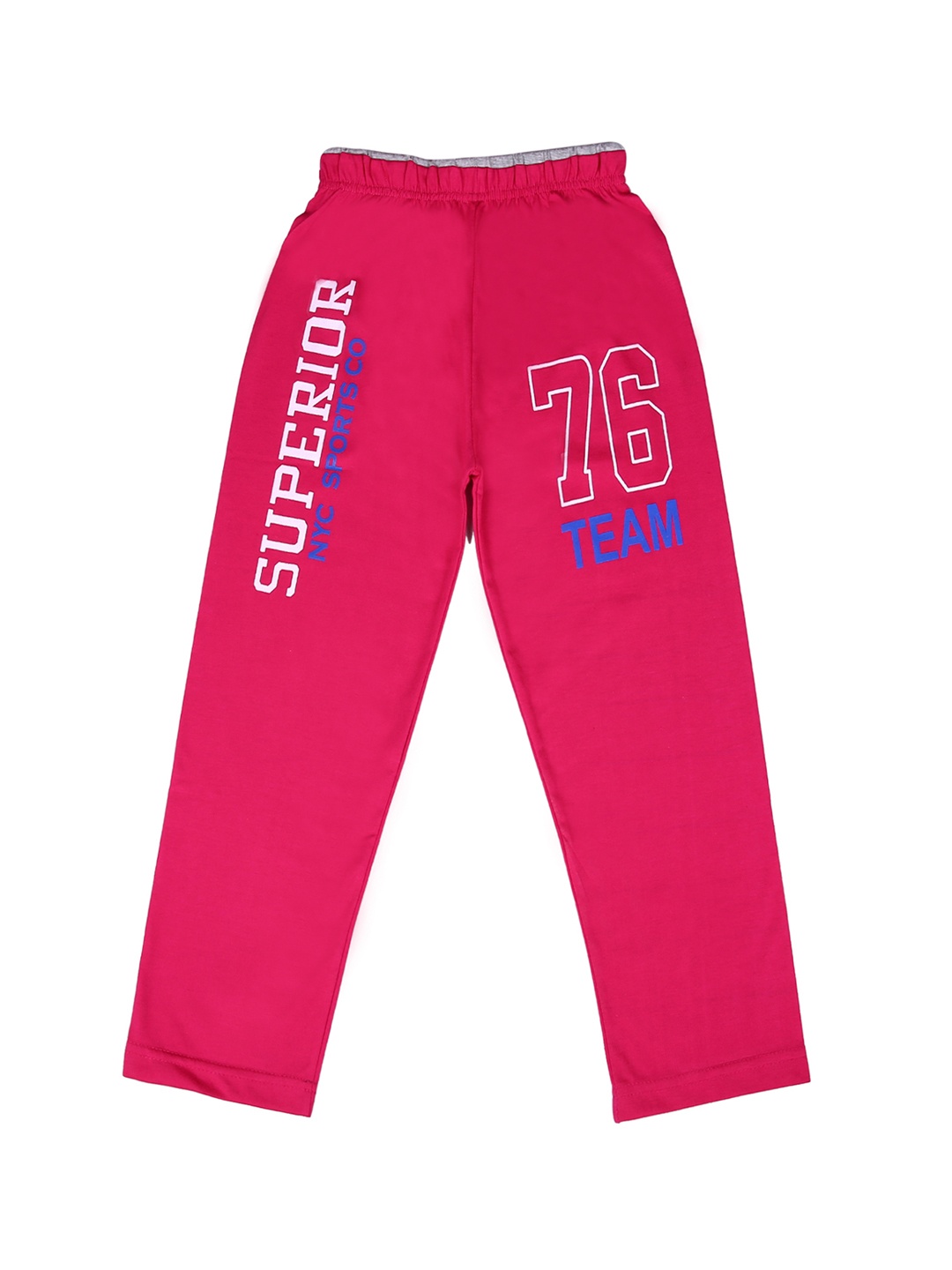 

SWEET ANGEL Boys Pink Solid Straight-Fit Track Pants