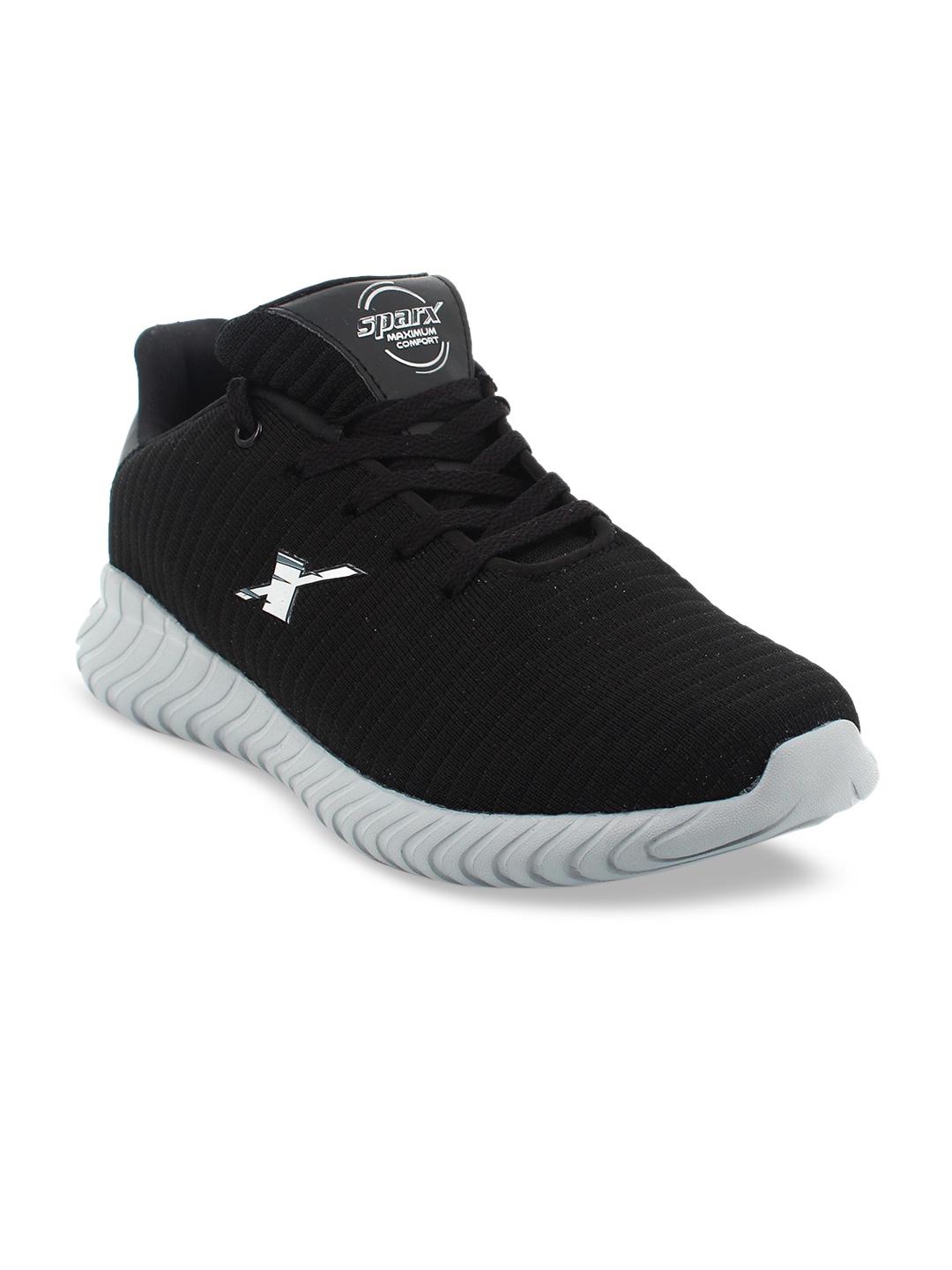 Sparx Men Black Mesh Running Shoes
