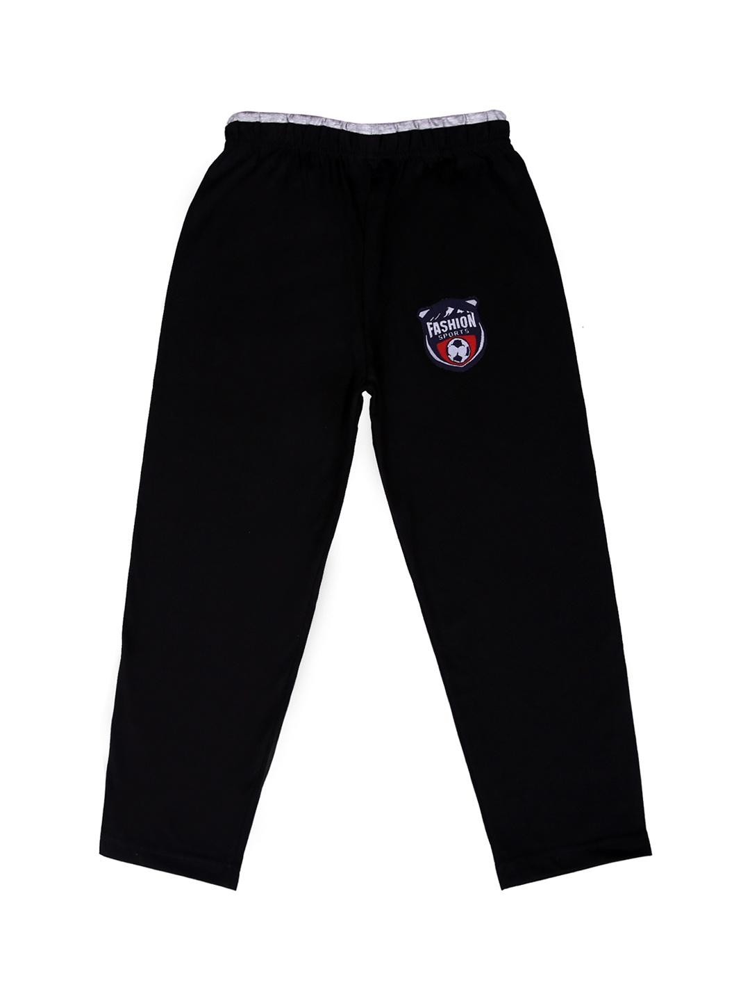 

SWEET ANGEL Boys Black Solid Straight-Fit Track Pants