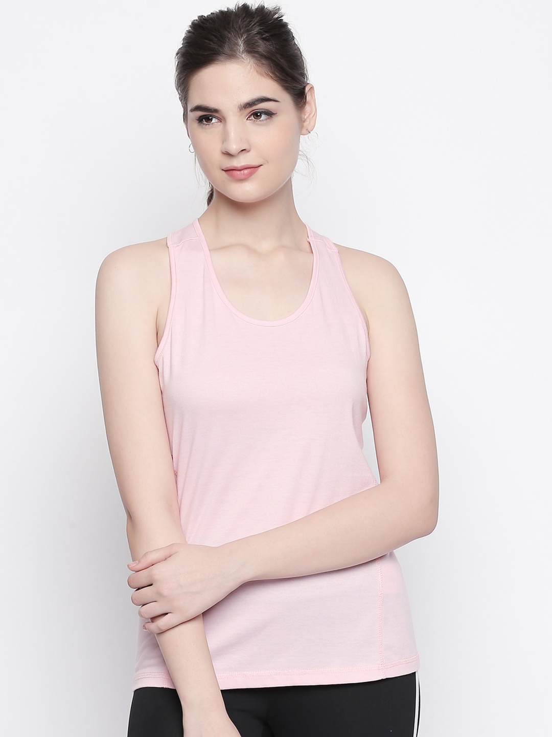 

Ajile by Pantaloons Women Pink Solid Tank Top
