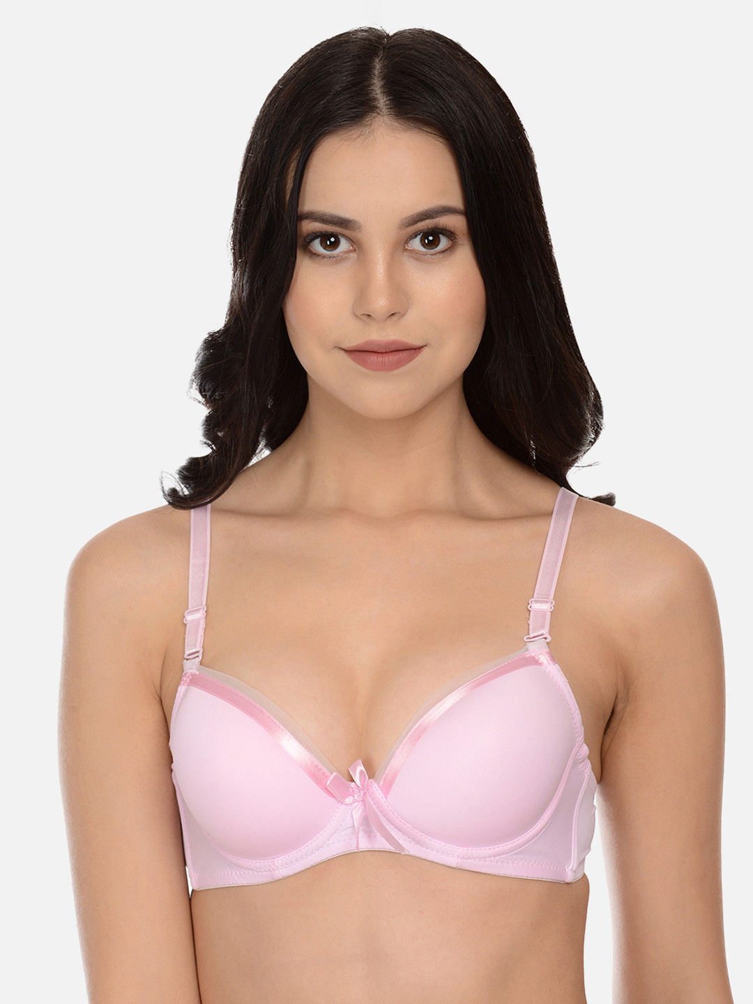 

mod & shy Pink Solid Underwired Lightly Padded Push-Up Bra MS01R