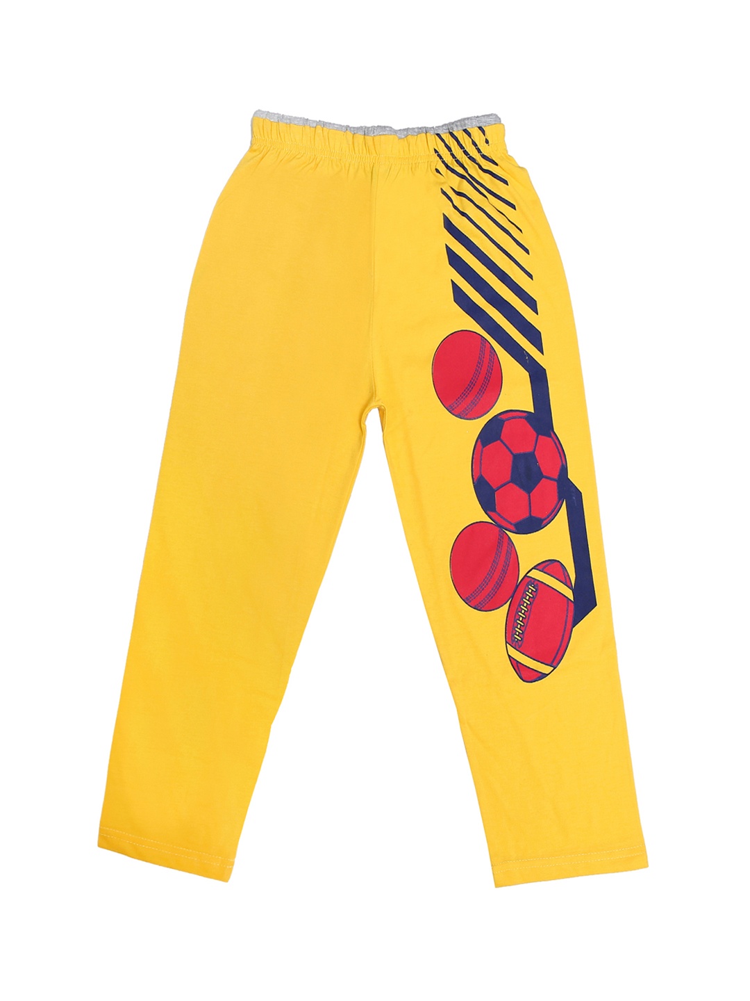 

SWEET ANGEL Boys Yellow Solid Straight-Fit Track Pants