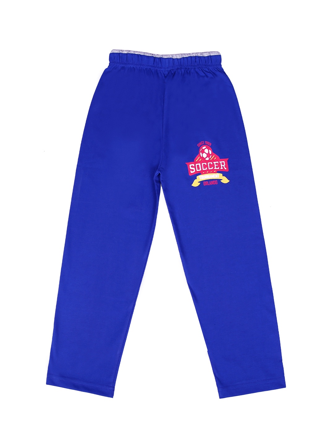 

SWEET ANGEL Boys Blue Solid Straight-Fit Track Pants