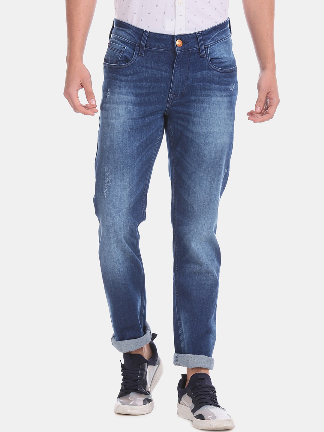 

Cherokee Men Blue Slim Fit Low-Rise Mildly Distressed Stretchable Jeans