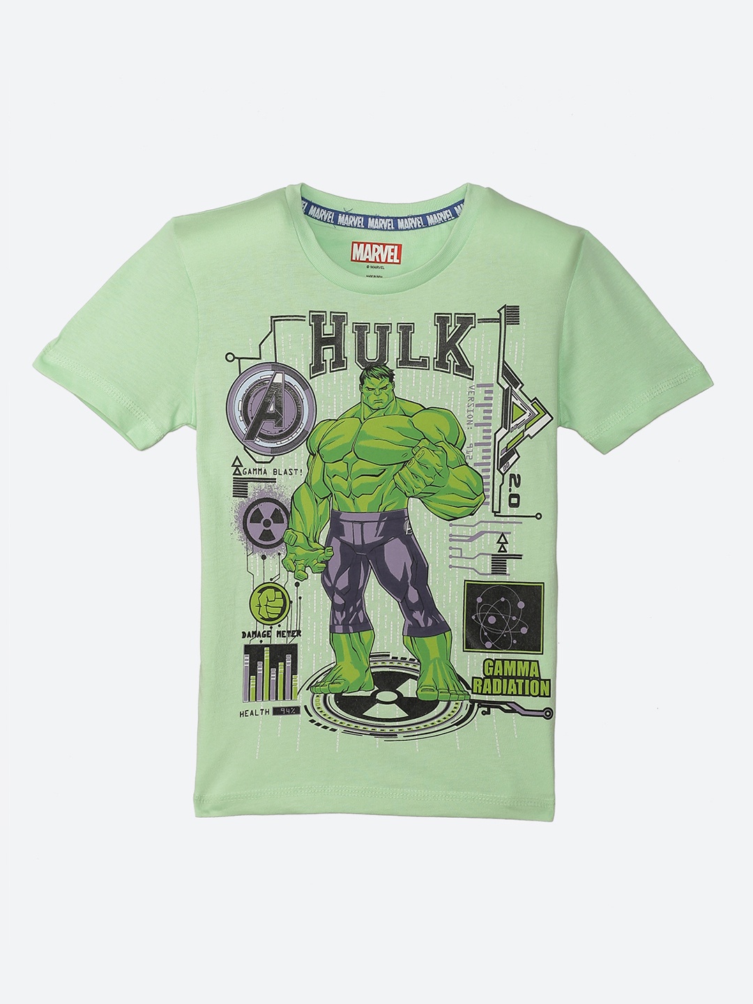 

Kids Ville Hulk featured Green Tshirt for Boys
