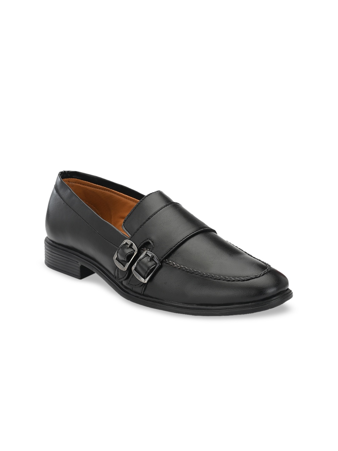 

Prolific Men Black Solid Formal Monks