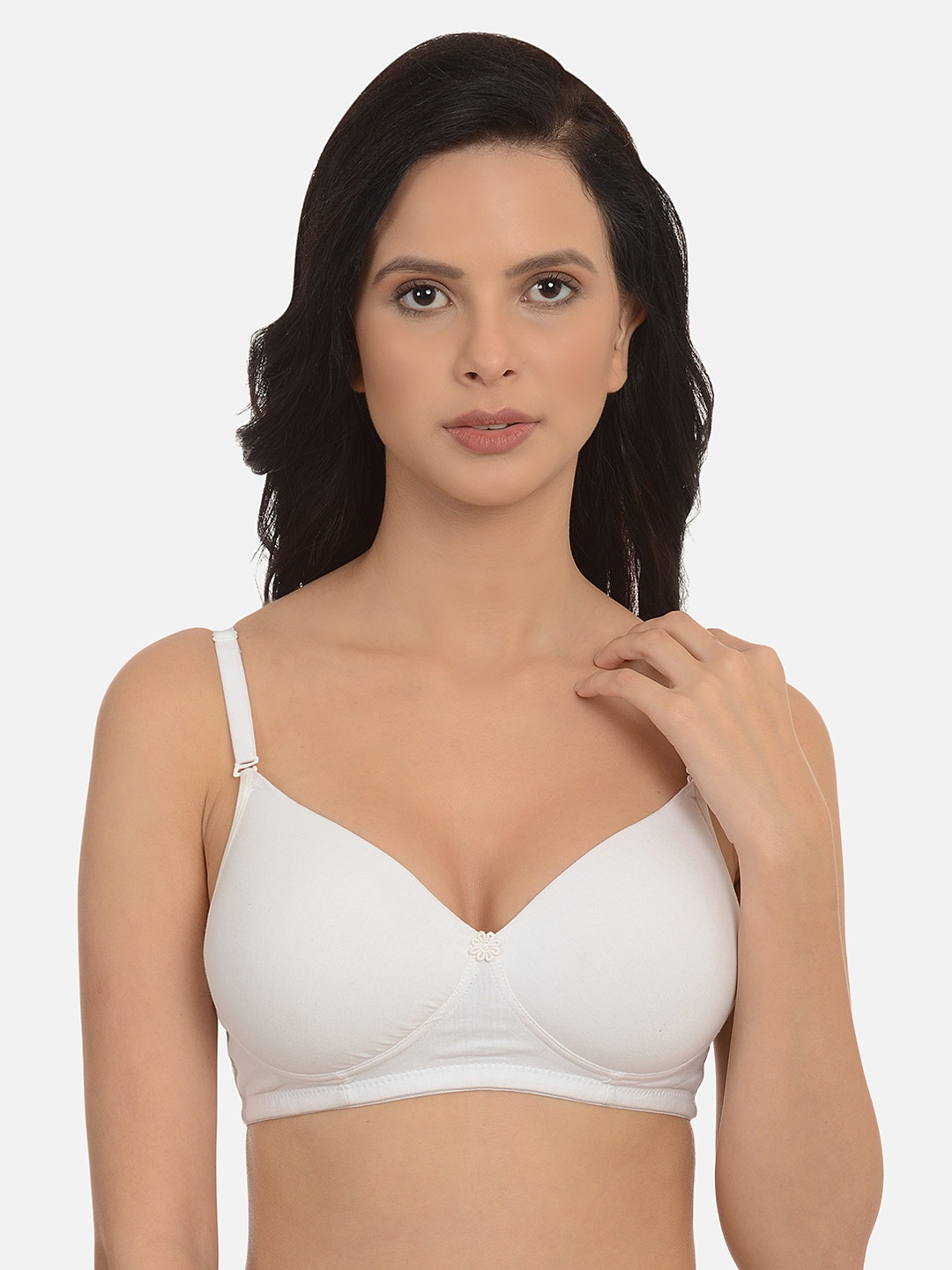 

mod & shy Solid Non-Wired Lightly Padded T-shirt Bra MS81R, White