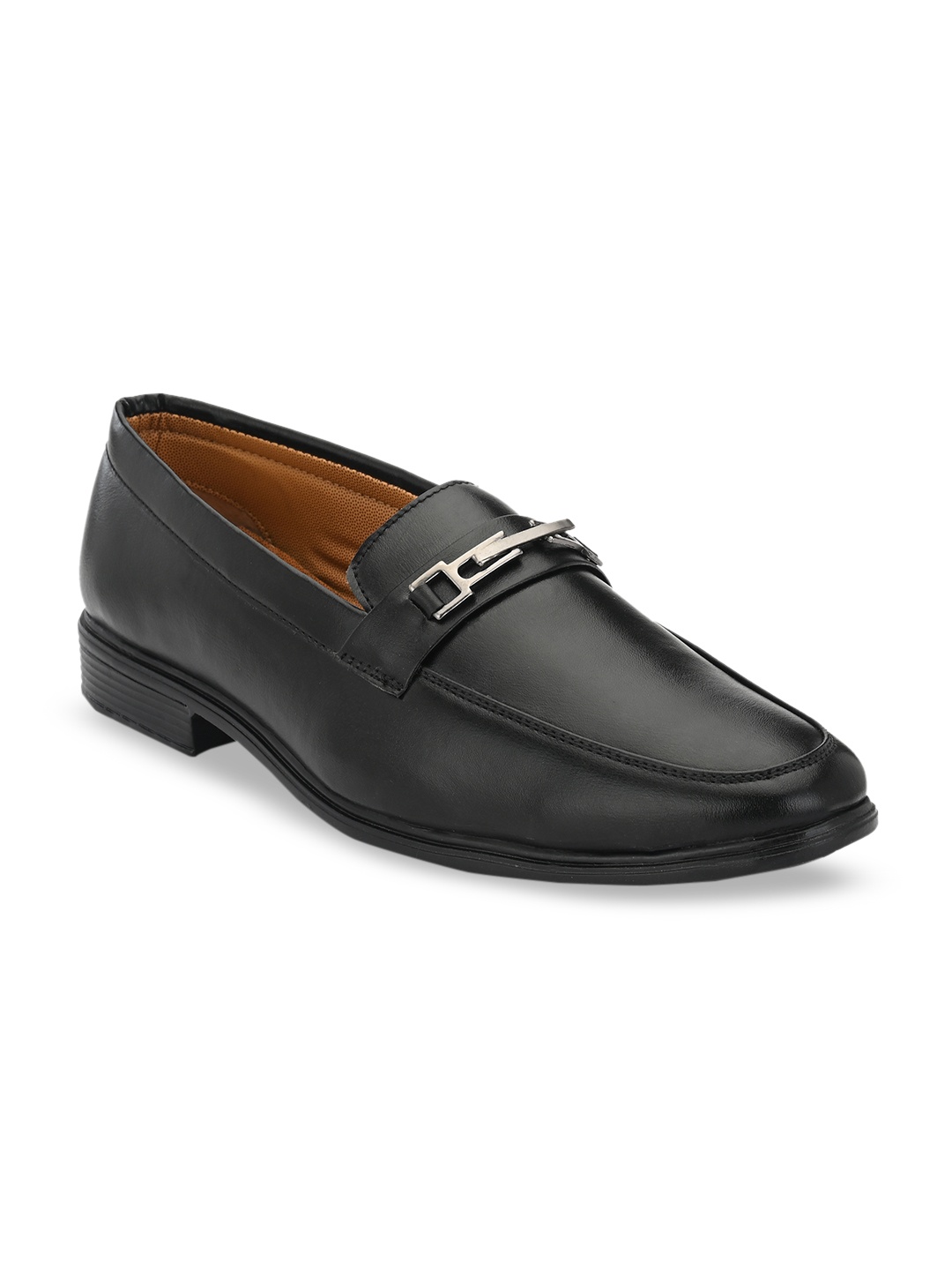 

Prolific Men Black Solid Formal Slip-Ons