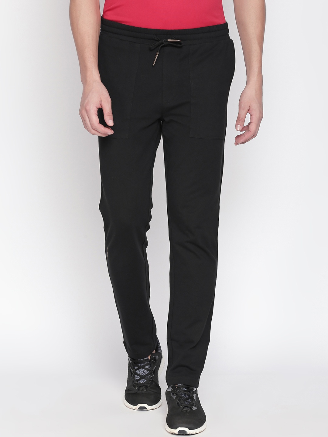 

Urban Ranger by pantaloons Men Black Slim Fit Solid Regular Trousers