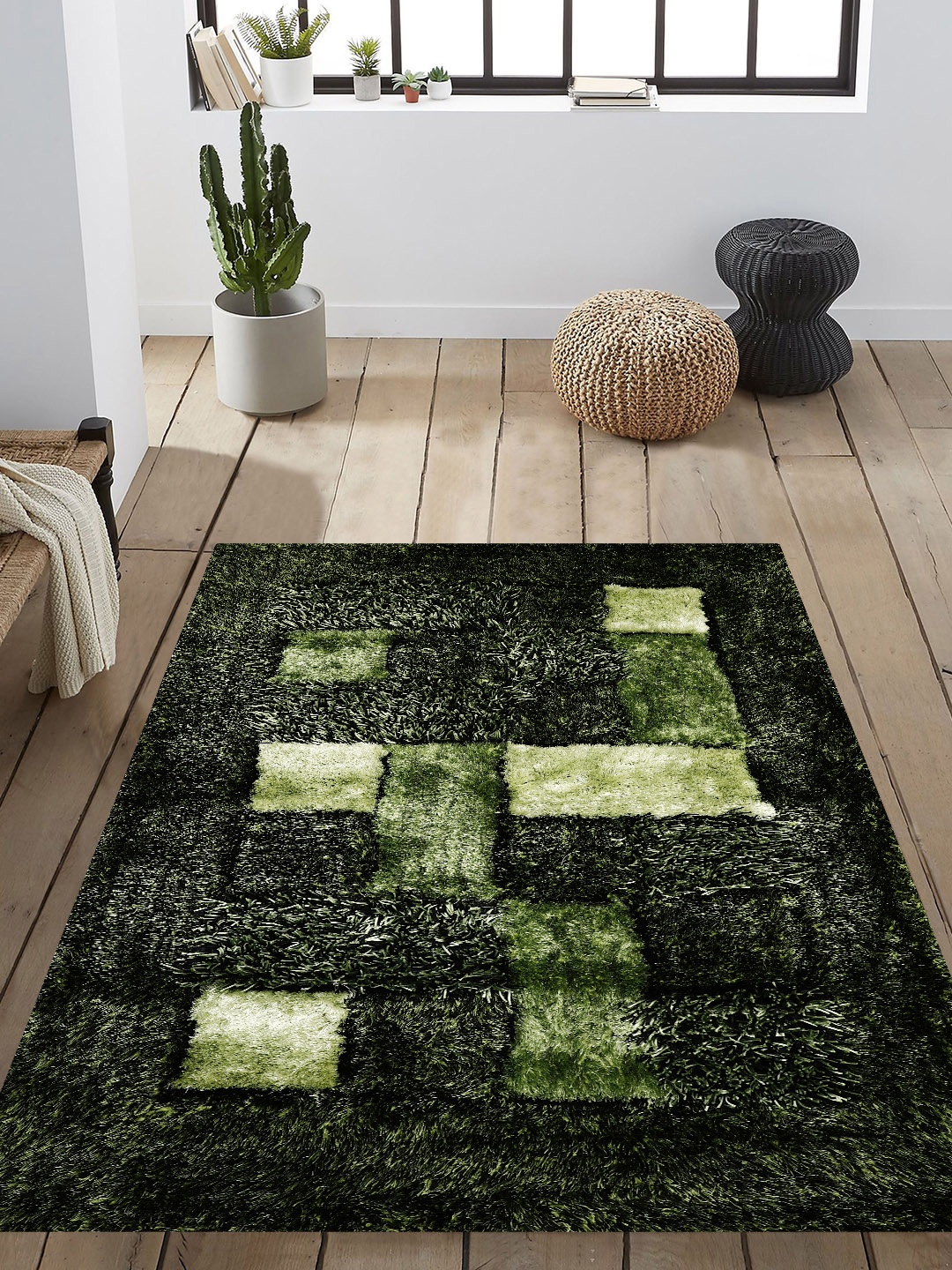 PRESTO Green Solid Anti-Skid Carpet