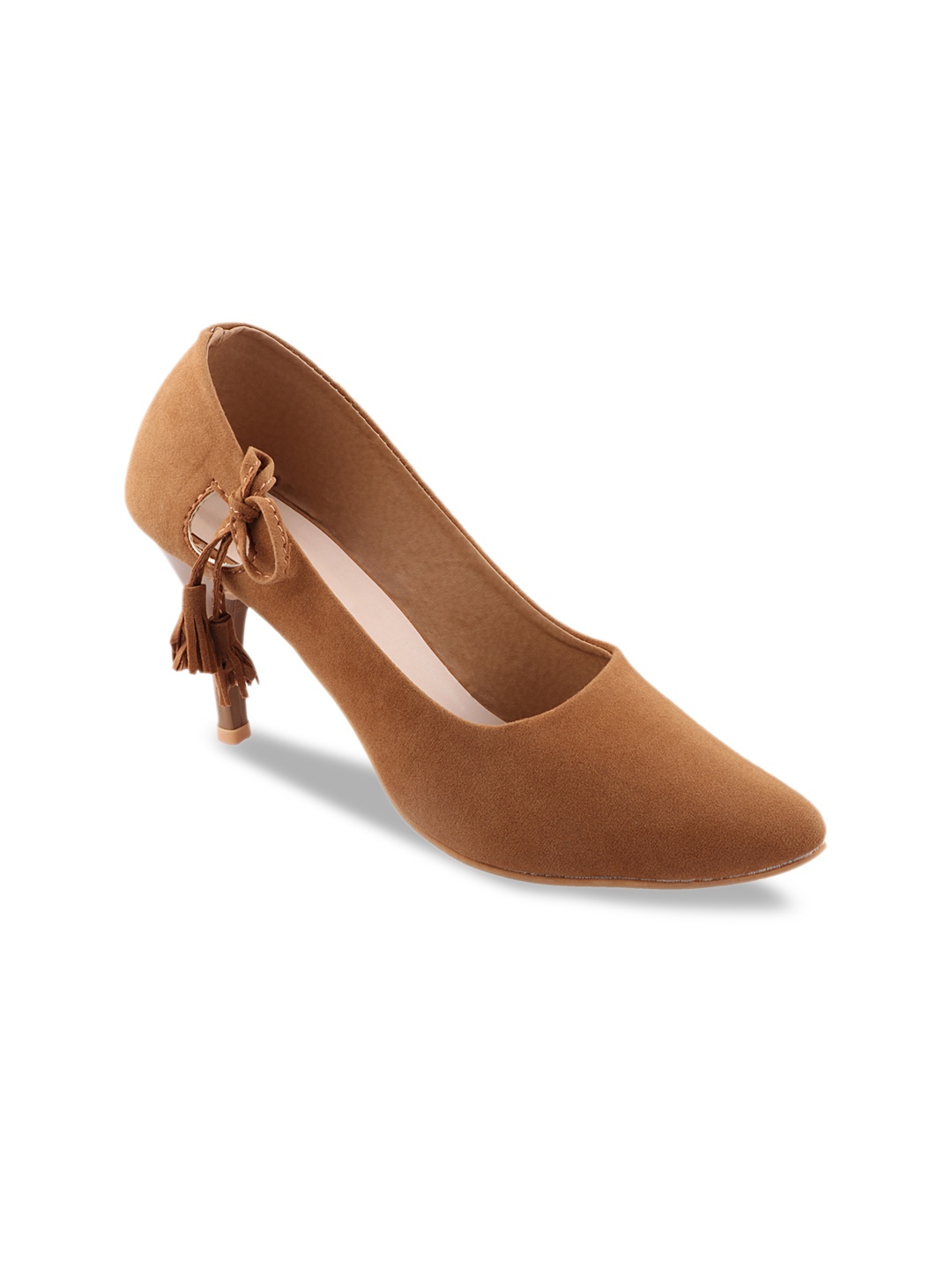 

Shoetopia Women Tan Brown Solid Pumps