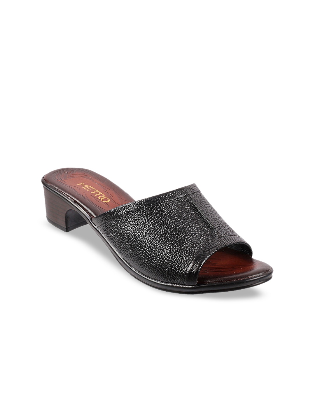 

Metro Women Black Solid Mules