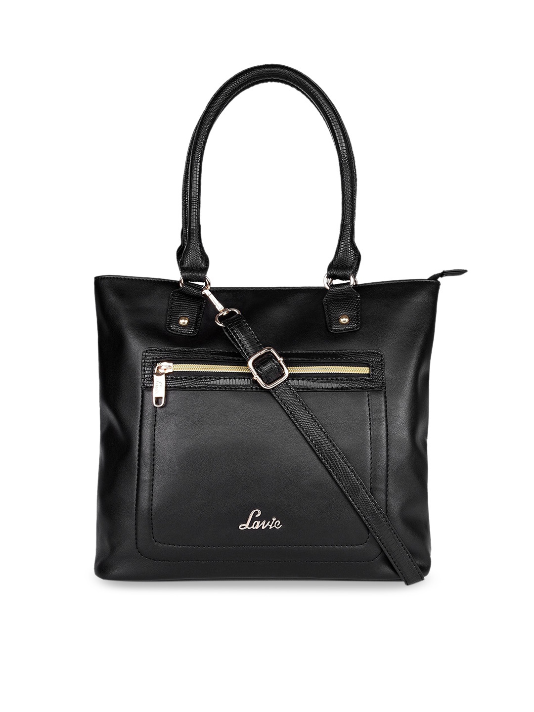 

Lavie Black Solid Handheld Bag