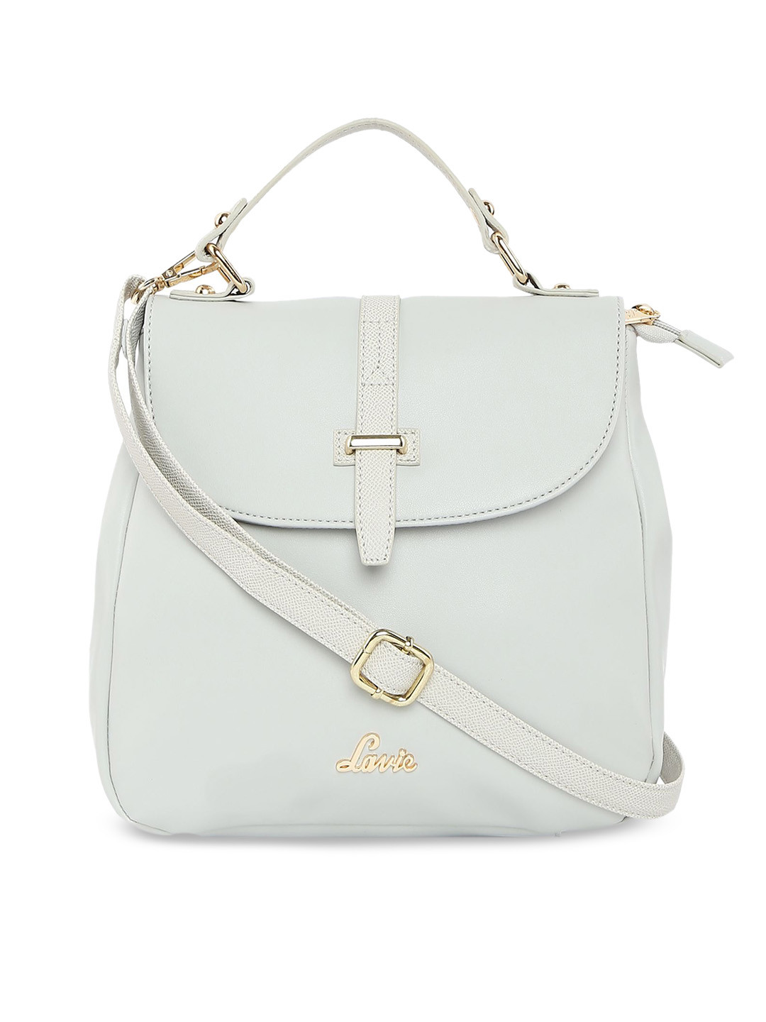

Lavie Grey Solid Handheld Bag