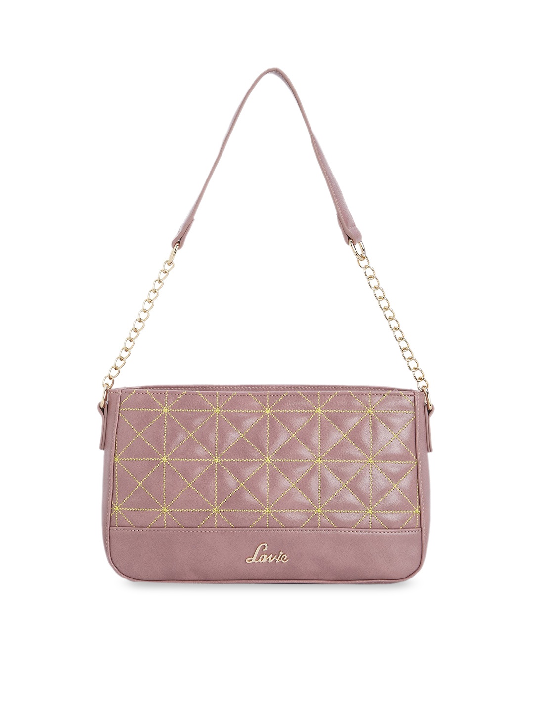 

Lavie Pink Checked Handheld Bag