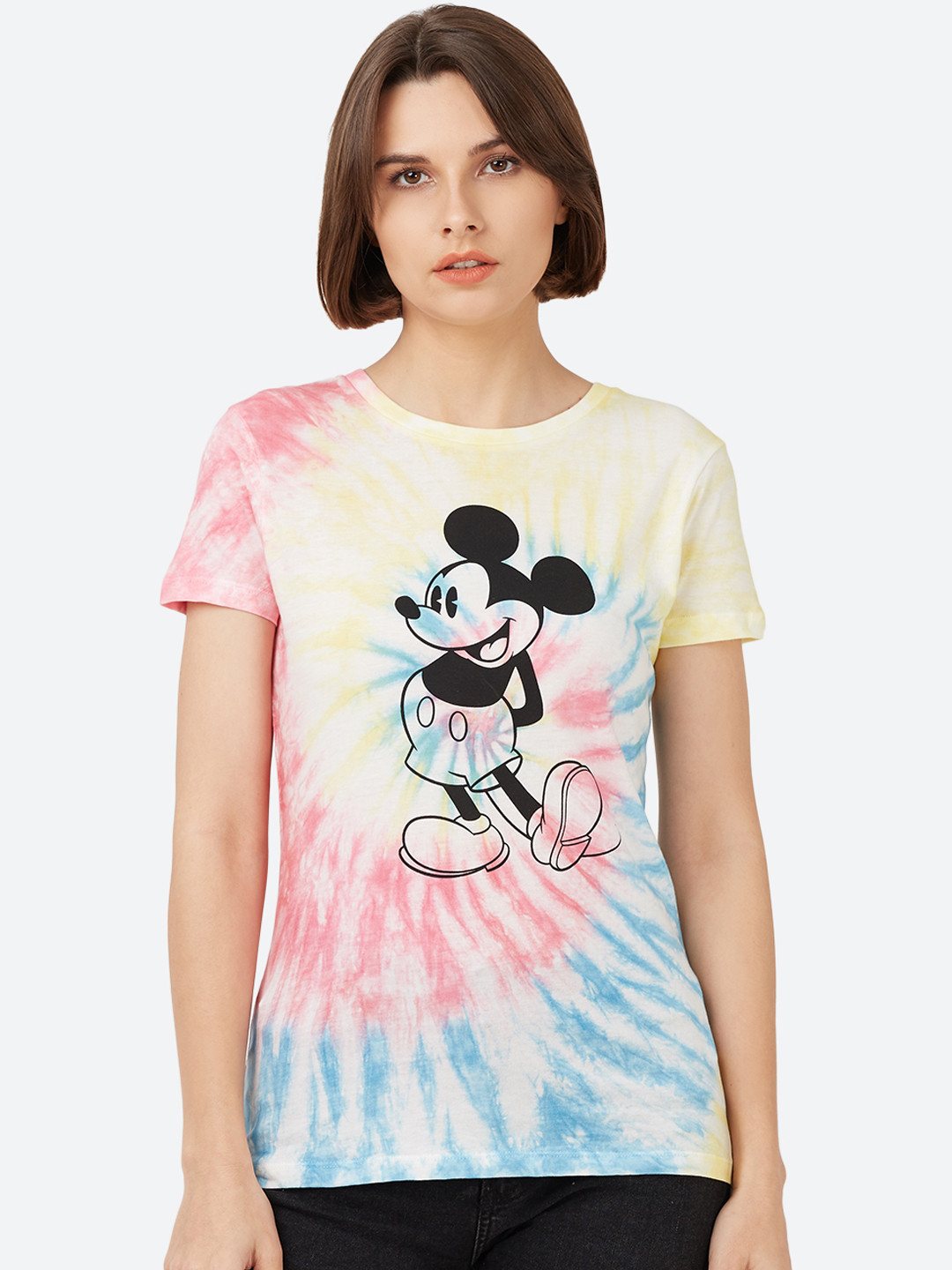 

Free Authority Women Multi Mickey and Friends Printed T-shirt