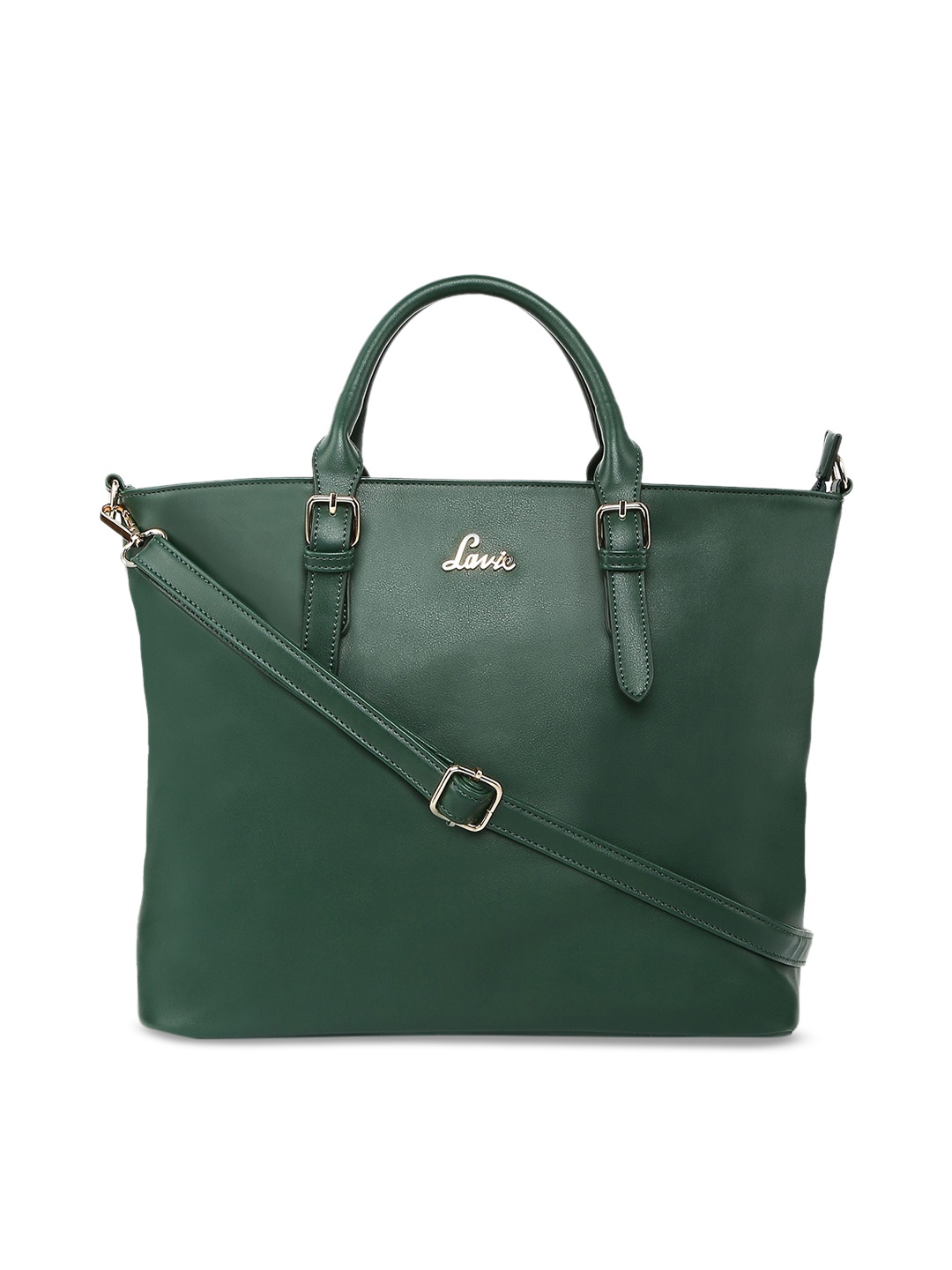 

Lavie Green Solid Handheld Bag