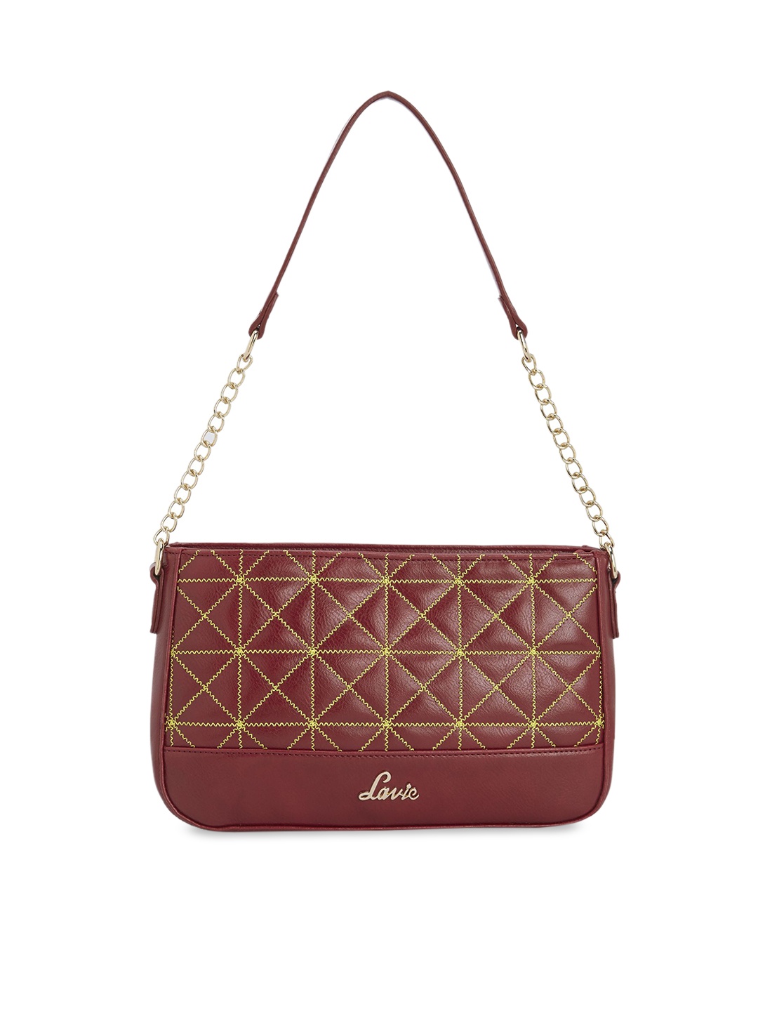 

Lavie Red Solid Handheld Bag
