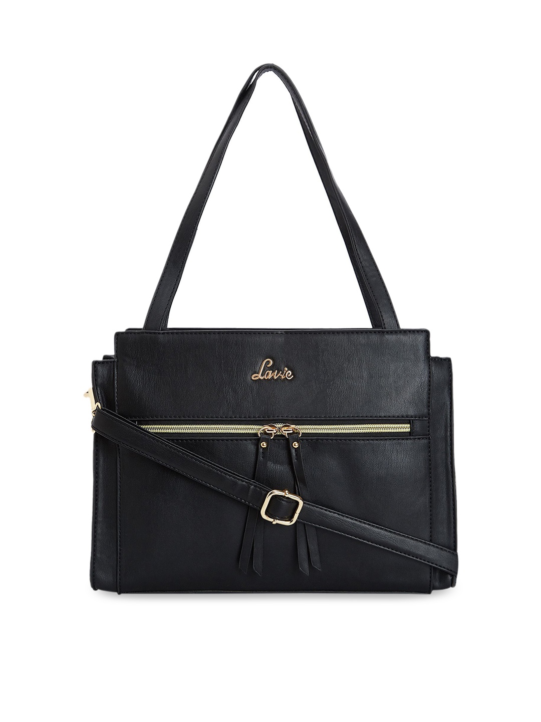 

Lavie Black Solid Handheld Bag