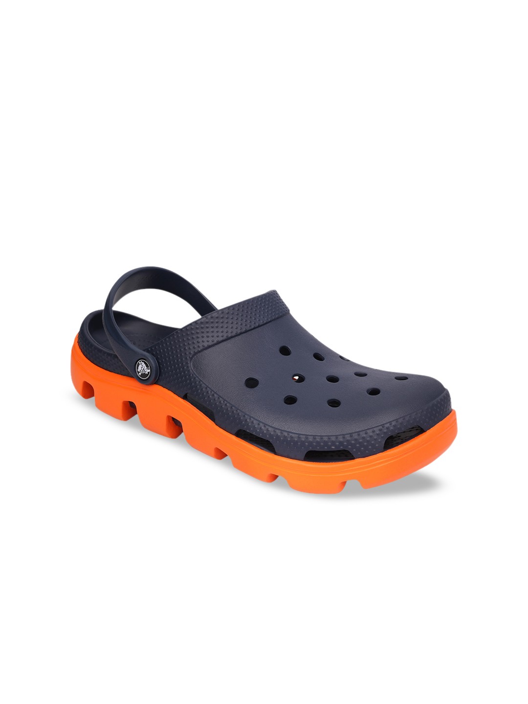 

Crocs Women Navy Blue & Orange Clogs