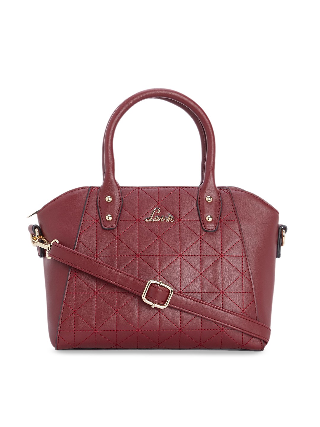 

Lavie Red Solid Handheld Bag