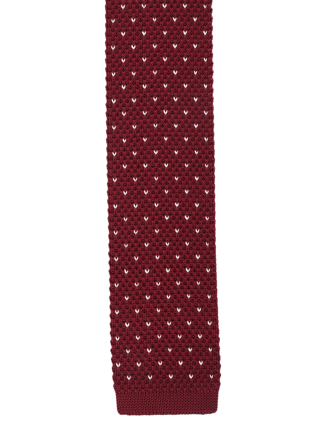 

Calvadoss Red & White Woven Design Broad Tie