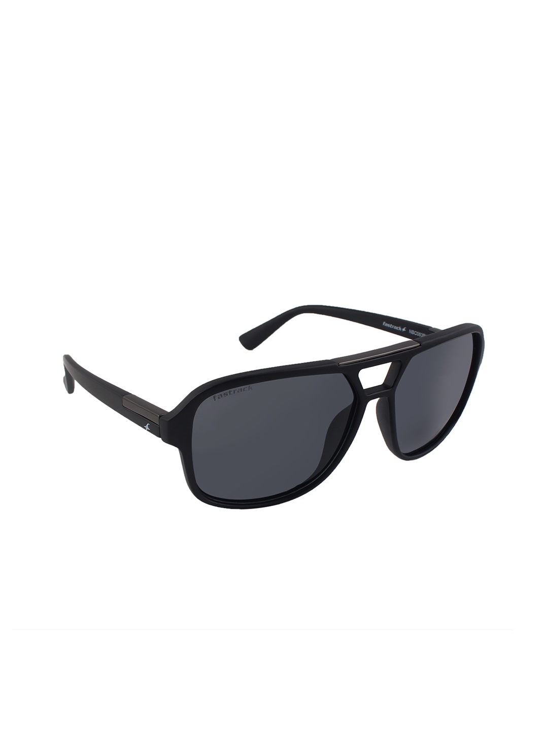 

Fastrack Men Aviator Polarised and UV Protected Sunglasses C083BK2P, Black